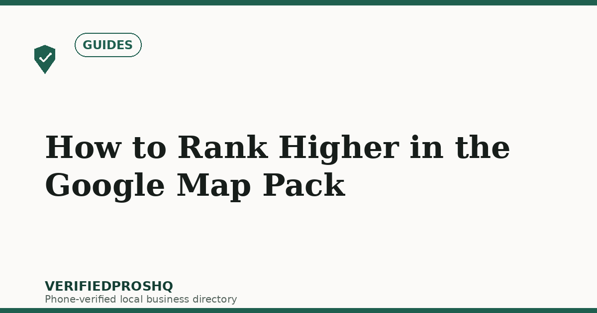 How to Rank Higher in the Google Map Pack